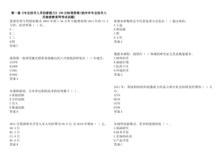 《专业技术人员创新能力》100分标准答案(扬州市专业技术人员继续教育网考试第一套试题)