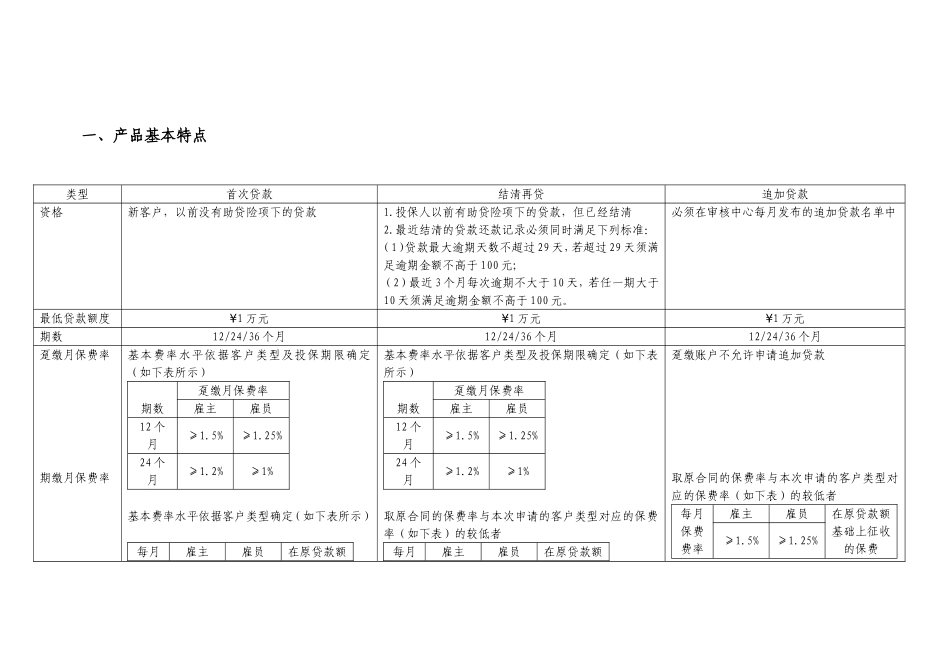 13、中国人民财产保险股份有限公司个人信用贷款保证保险客户展业政策(终)_第3页