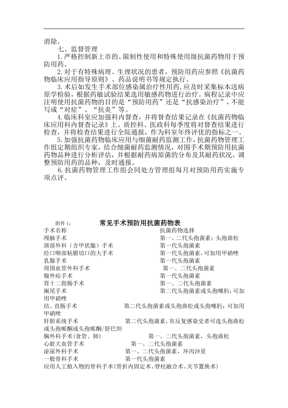4.6.5手术预防性抗菌药物临床应用管理的相关制度、规范_第3页