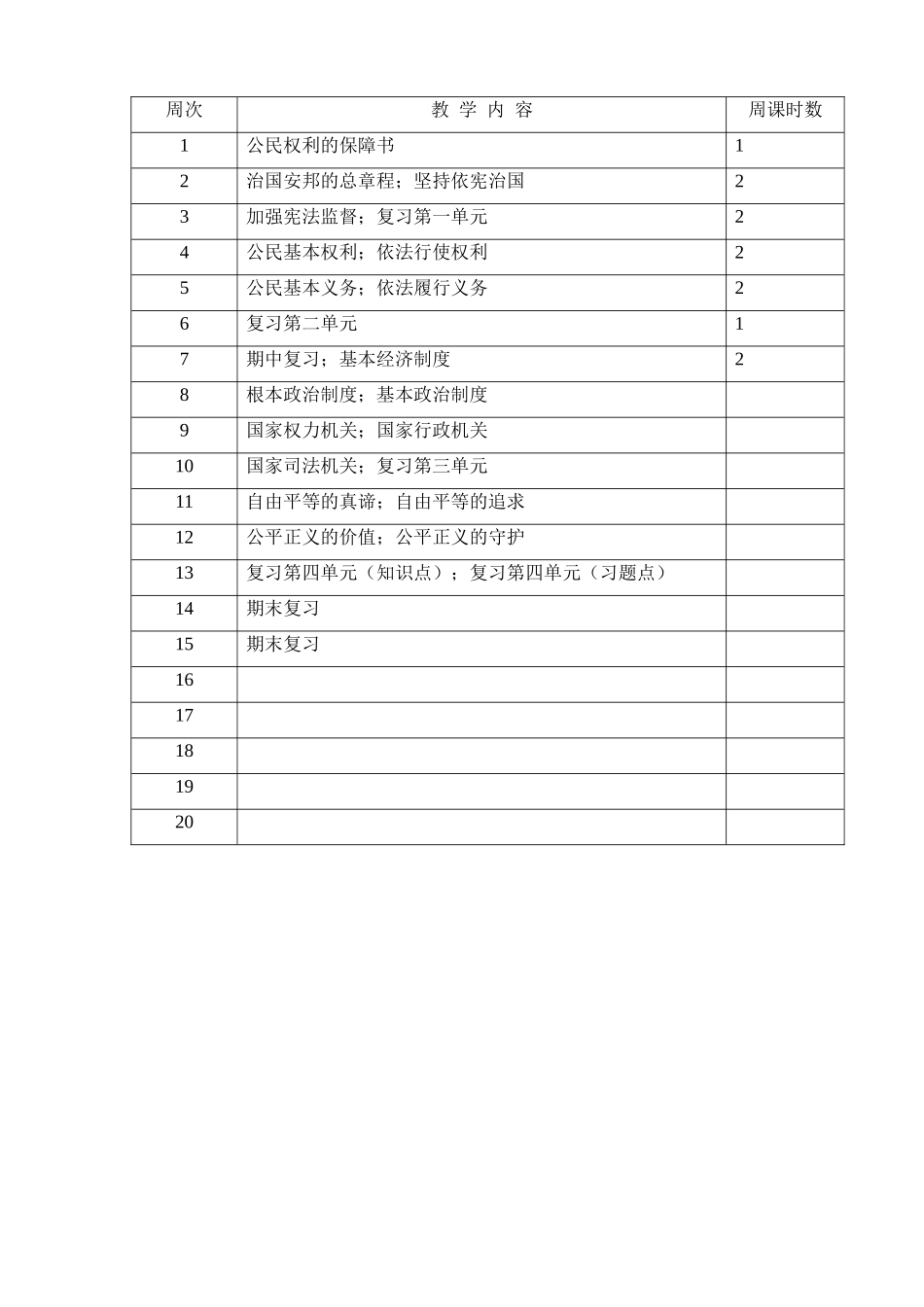 八年级下道德与法治教学计划_第3页