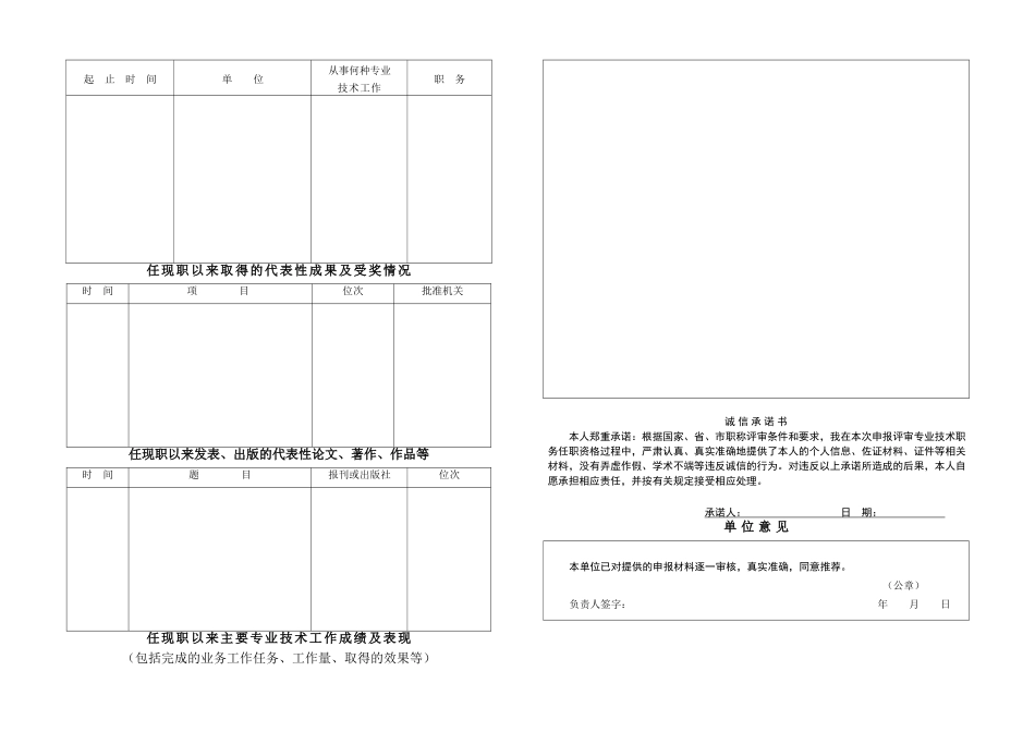 2018年山东省专业技术职称评审表(使用时正反面打印)-(1)_第2页