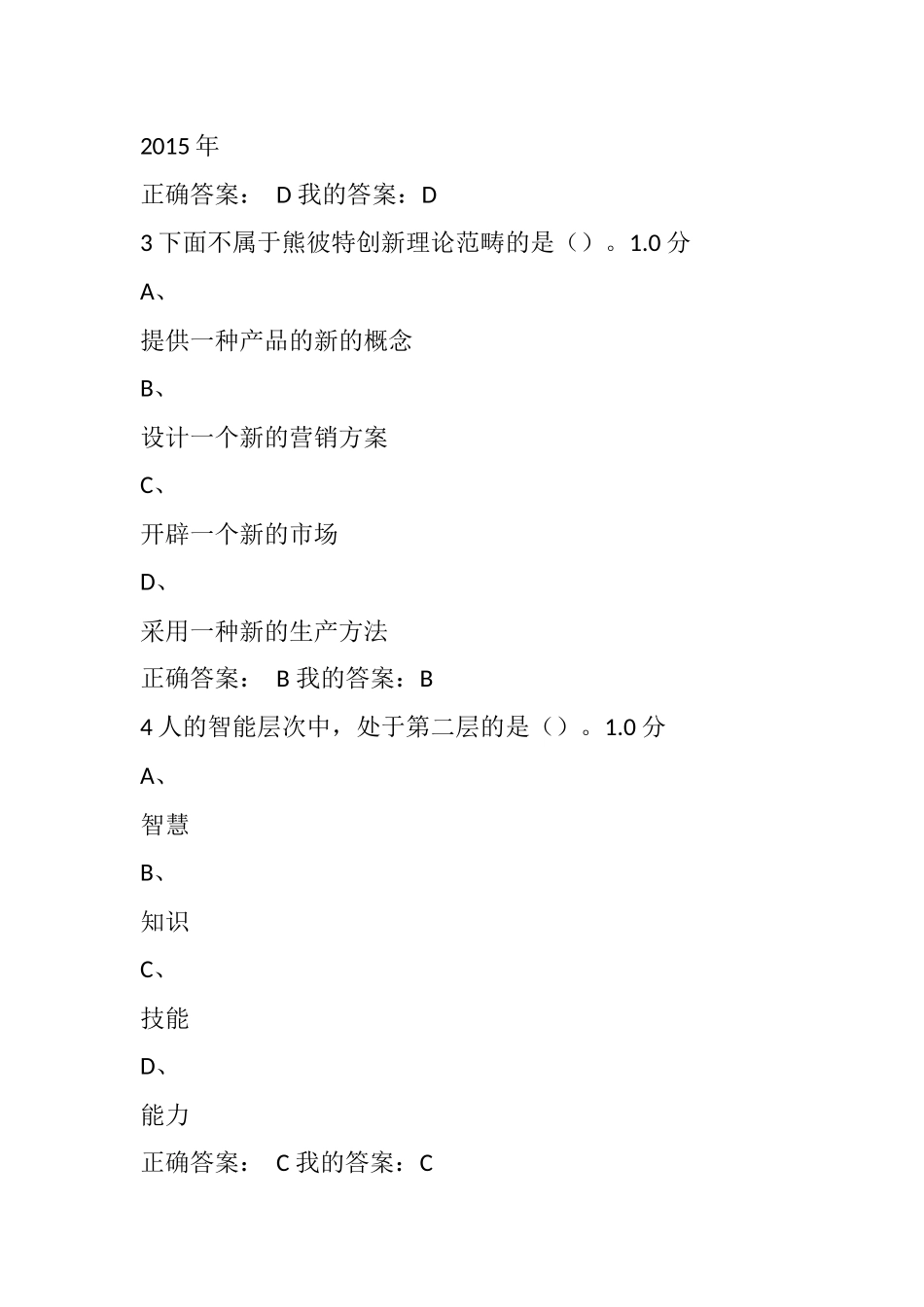 2016尔雅考试答案(创新中国)_第2页