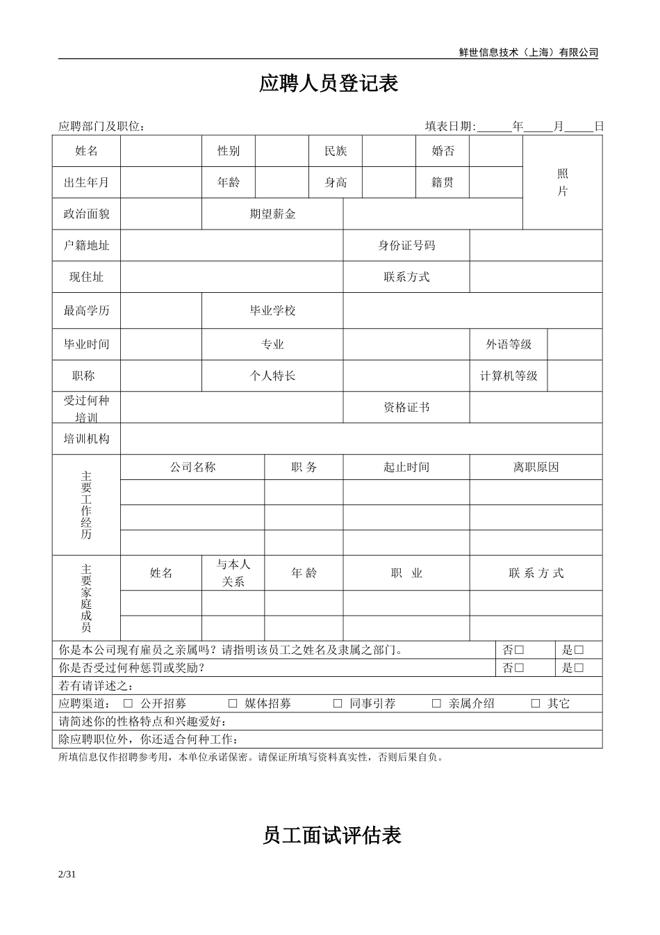 HR常用30个表格_第2页