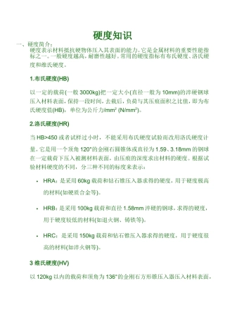 HB硬度和HRC硬度对照表