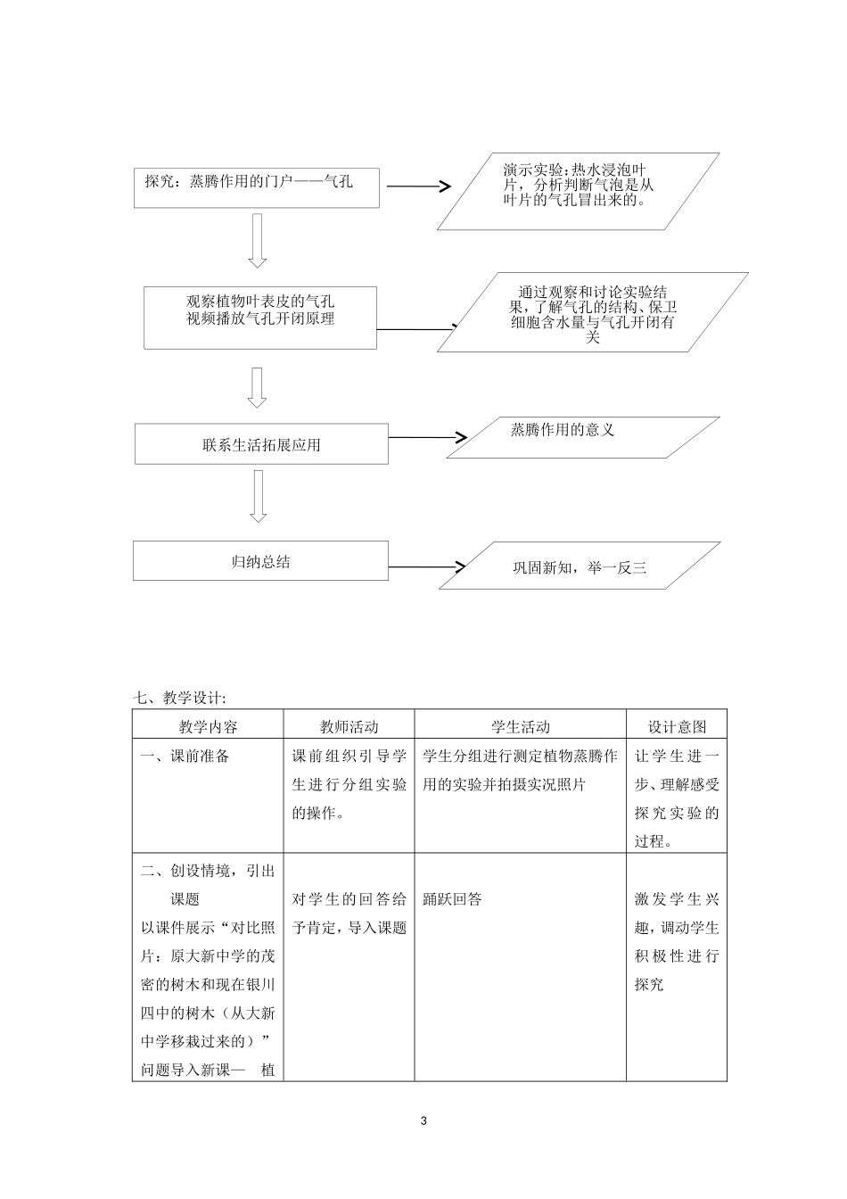 《植物的蒸腾作用》教学设计_第3页