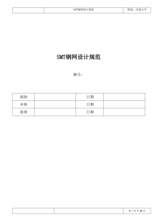 SMT钢网设计规范