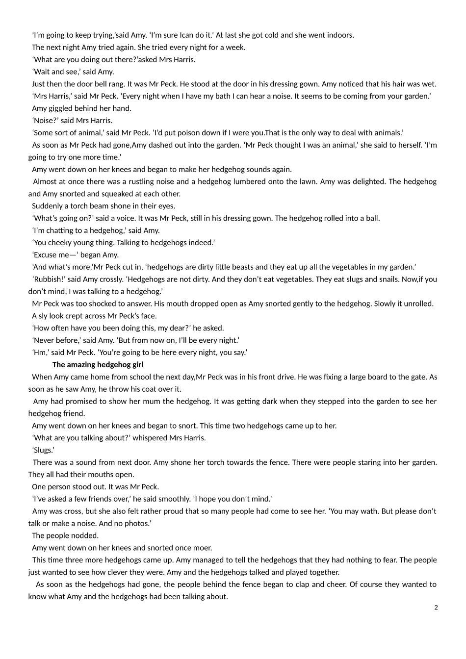 Amy-the-Hedgehog-girl典范英语原文_第2页