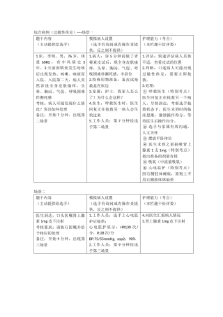 OSCE的临床应用考试情景