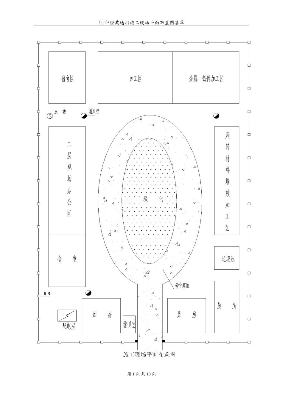 10种经典通用施工现场平面布置图荟萃_第1页
