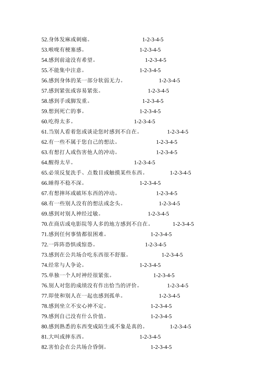scl90症状自评量表完整版_第3页