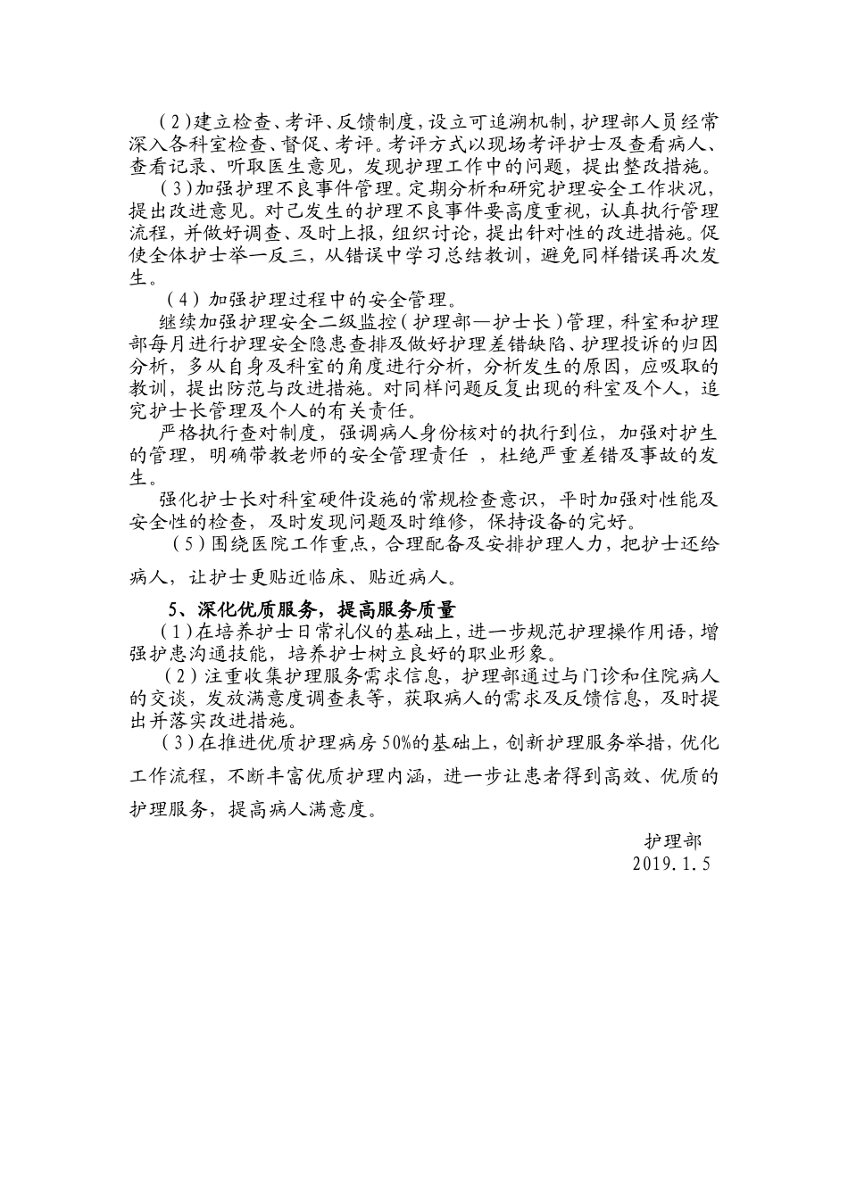 2019年护理部工作计划护理工作计划_第2页