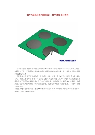 CST2013设计实例中文教程