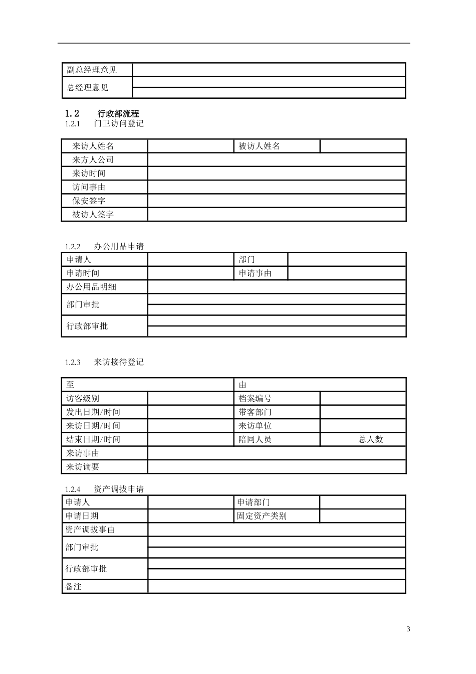 OA工作流各种表单模版_第3页