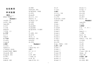 2017年外研版英语七年级上册单词默写表