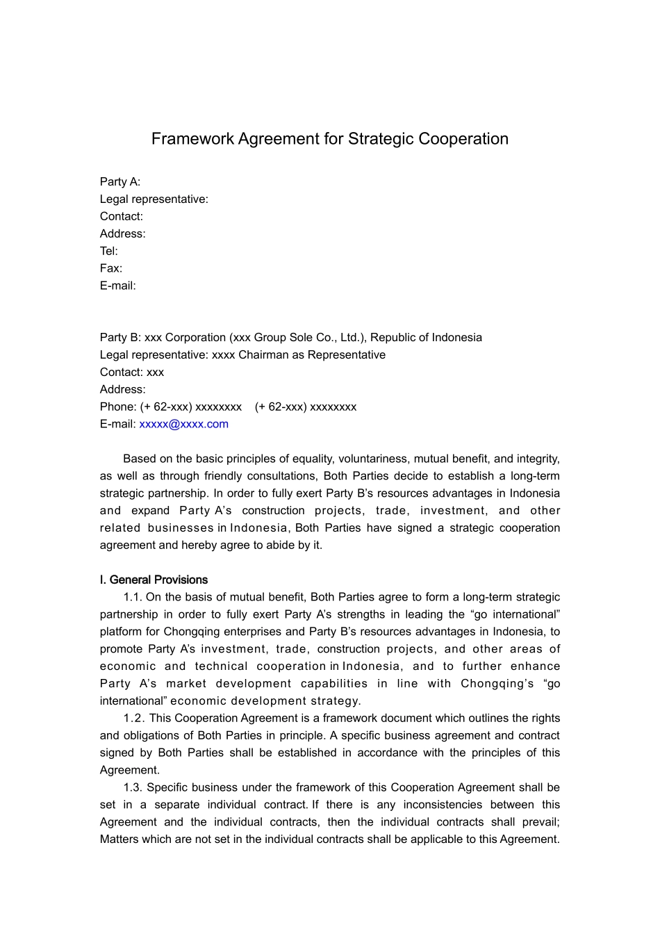 Framework-Agreement-for-strategic-cooperation战略合作框架协议_第2页