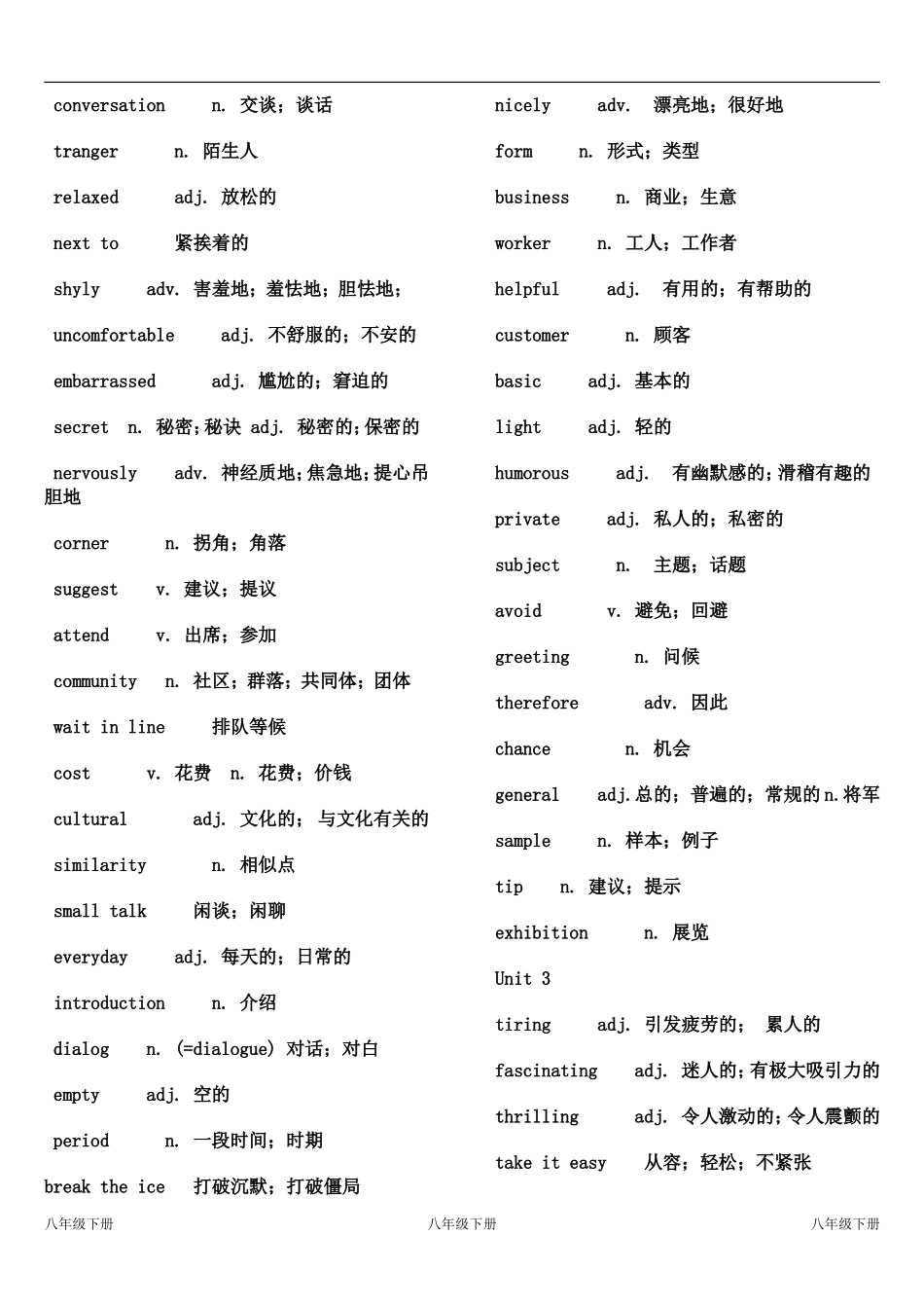 2014鲁教版八年级(下)英语单词表_第2页