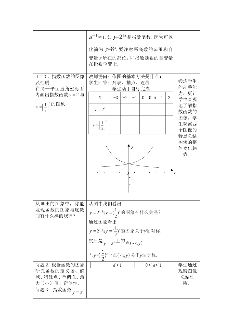 《指数函数及其性质》教学设计_第3页