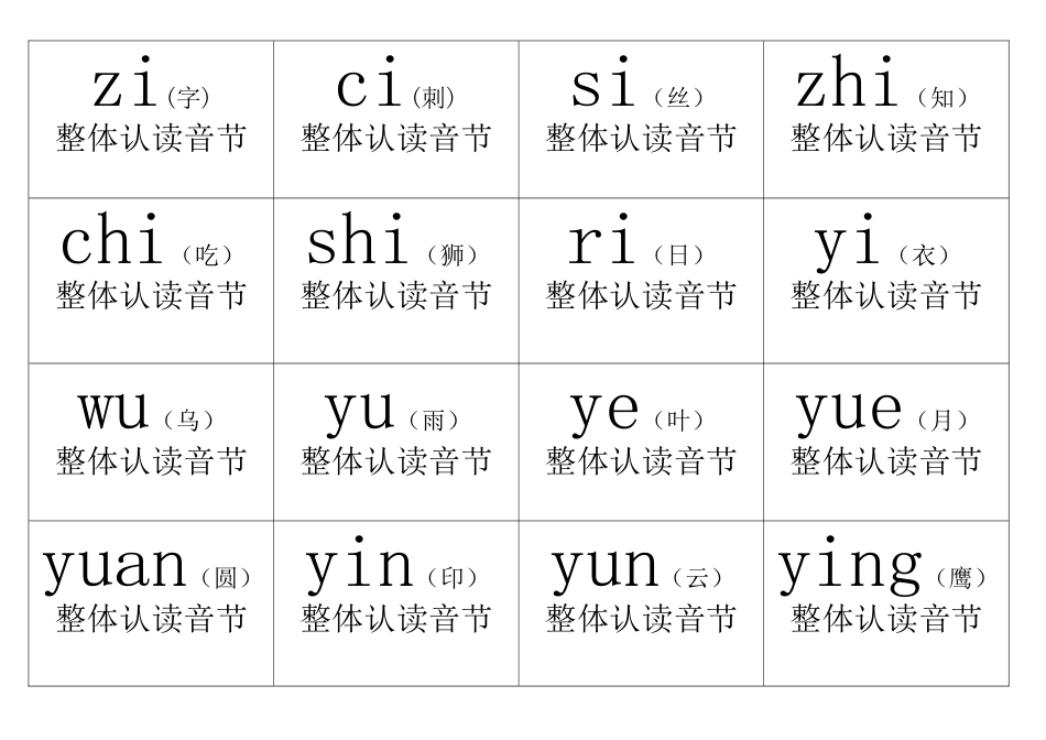 word版拼音表拼音卡片_第3页