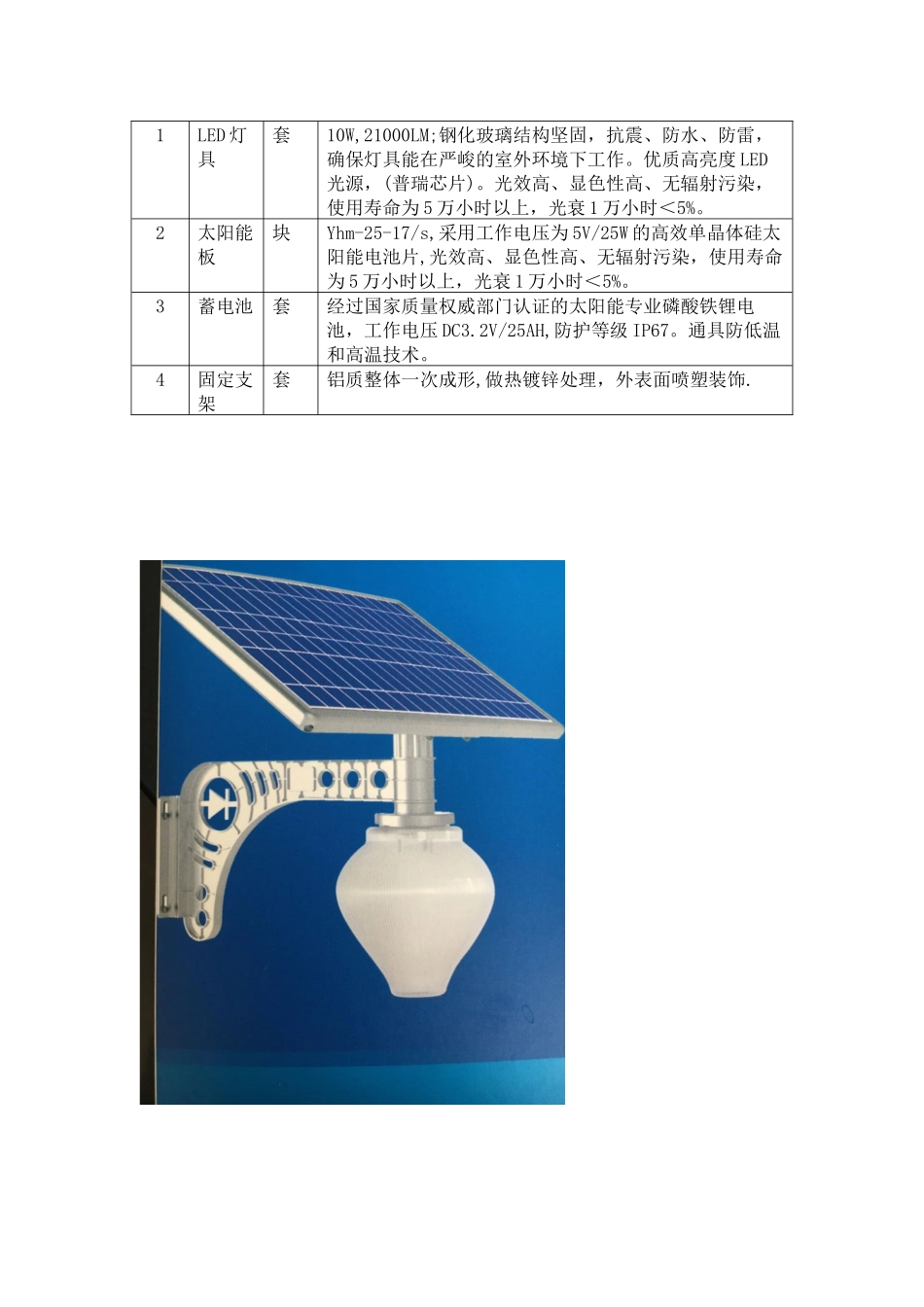 LED太阳能路灯技术参数表_第3页
