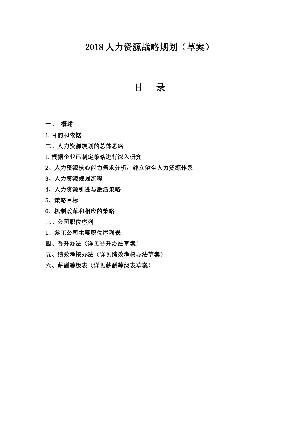 2018人力资源战略规划_第1页