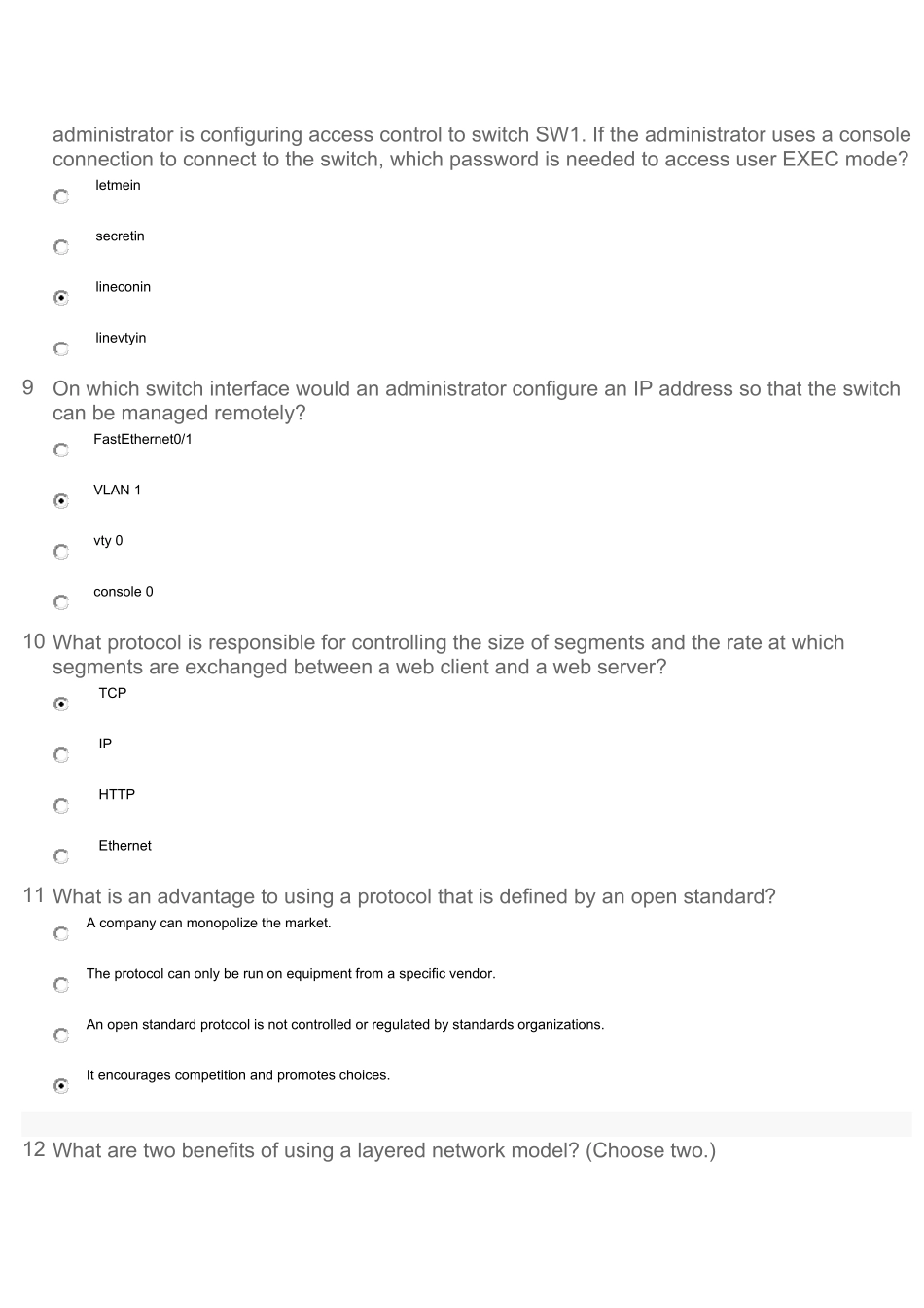 CCNA第一学期Final-exam考试英文版答案(R&S-5.0)A_第3页