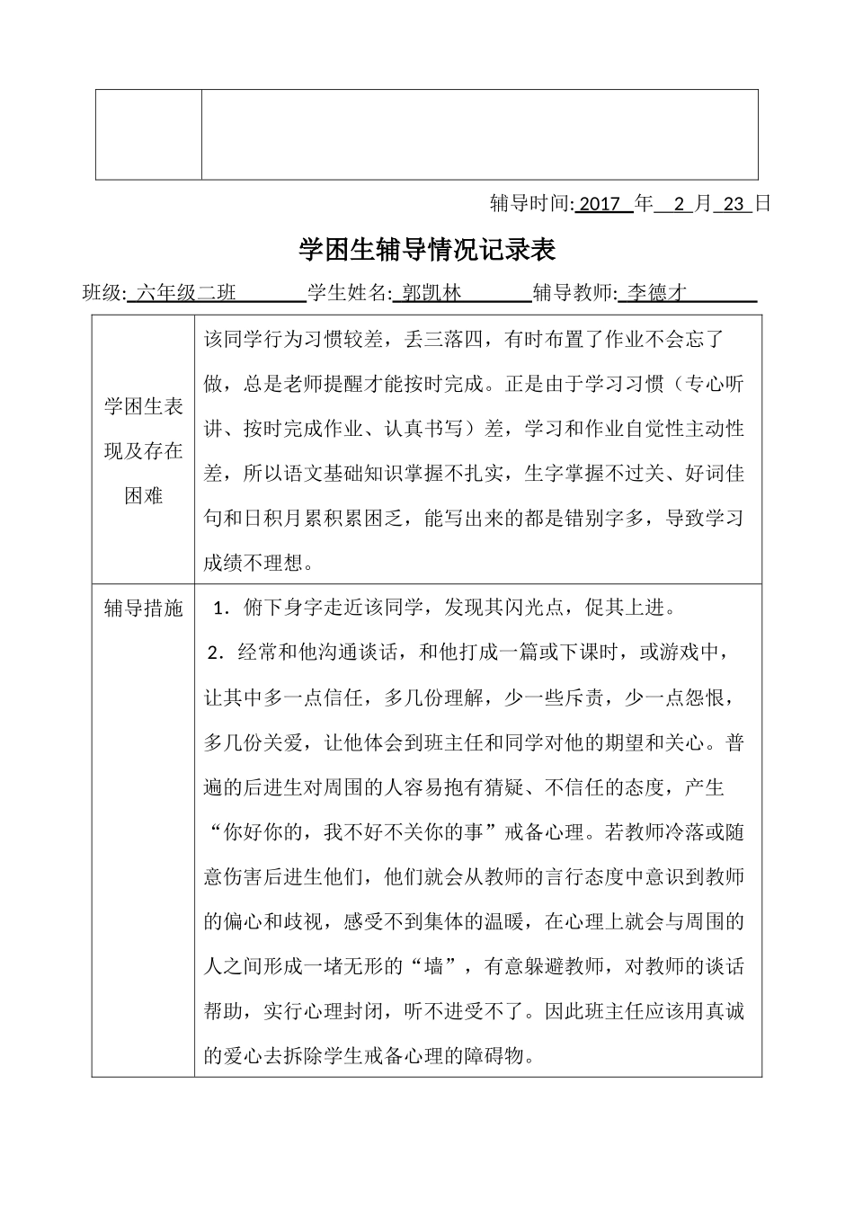 2017学困生辅导情况记录表_第3页
