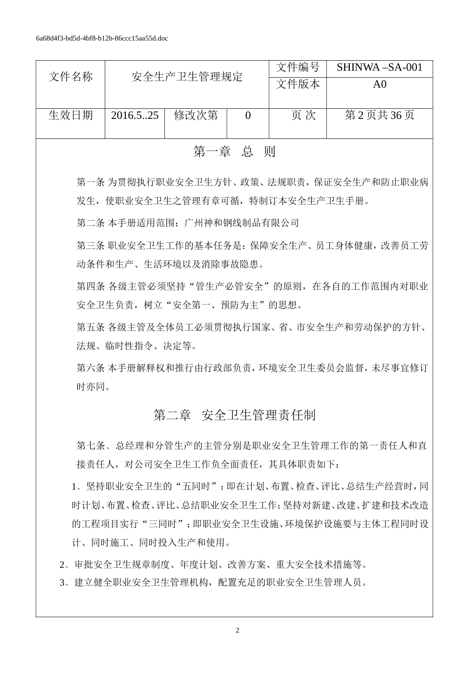 安全生产职业卫生台账_第2页