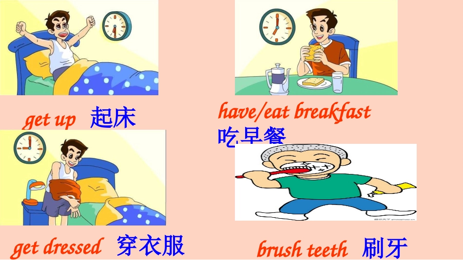 新目标七年级英语下册第二单元What_time_do_you_go_to_school课件_第3页