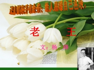 语文：2.9《老王》课件（3）（新人教版八年级上册）