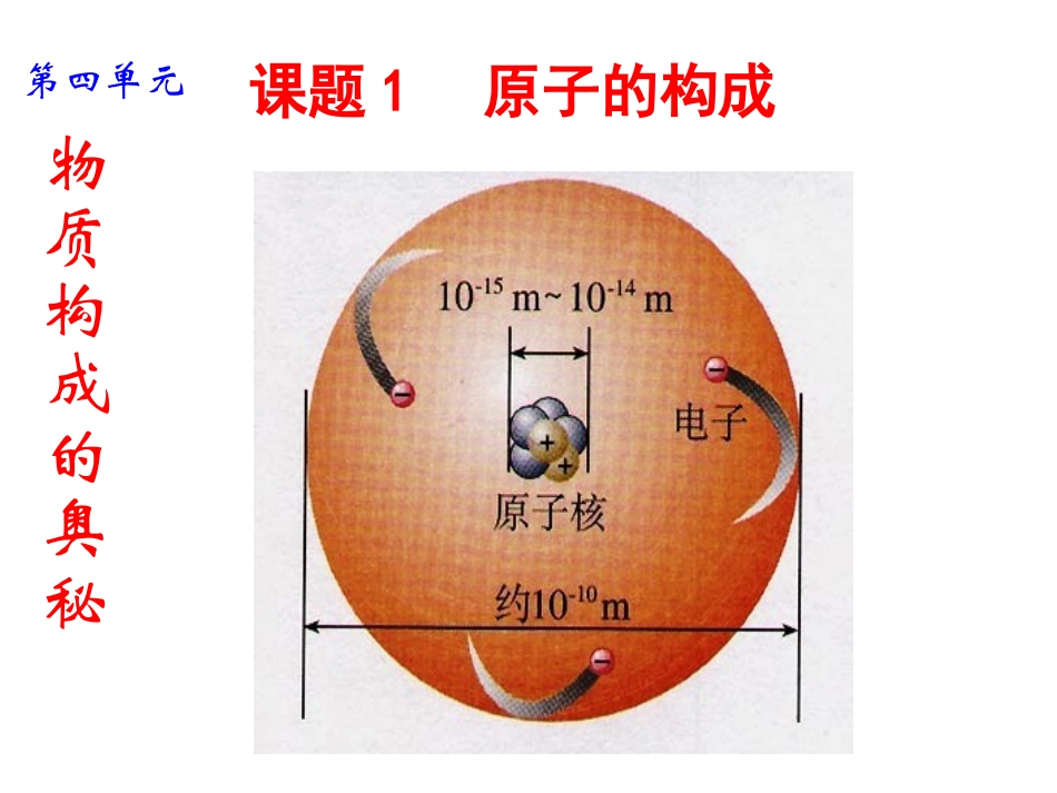 课题一_原子的构成_第1页