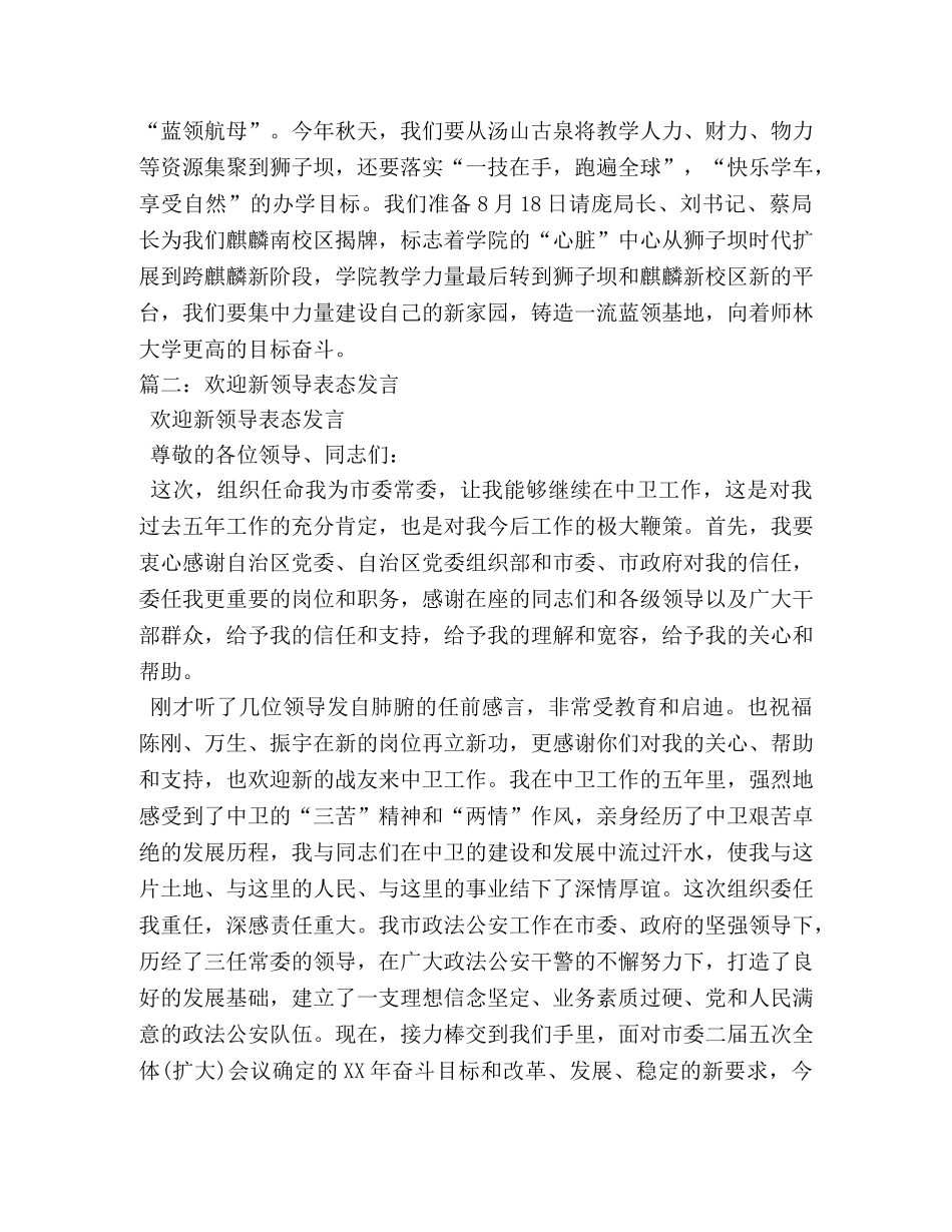 迎接新领导讲话 _第3页