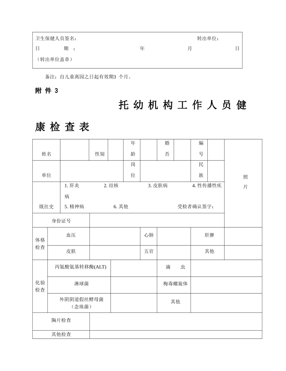 幼儿园儿童入园(所)健康检查表_第3页