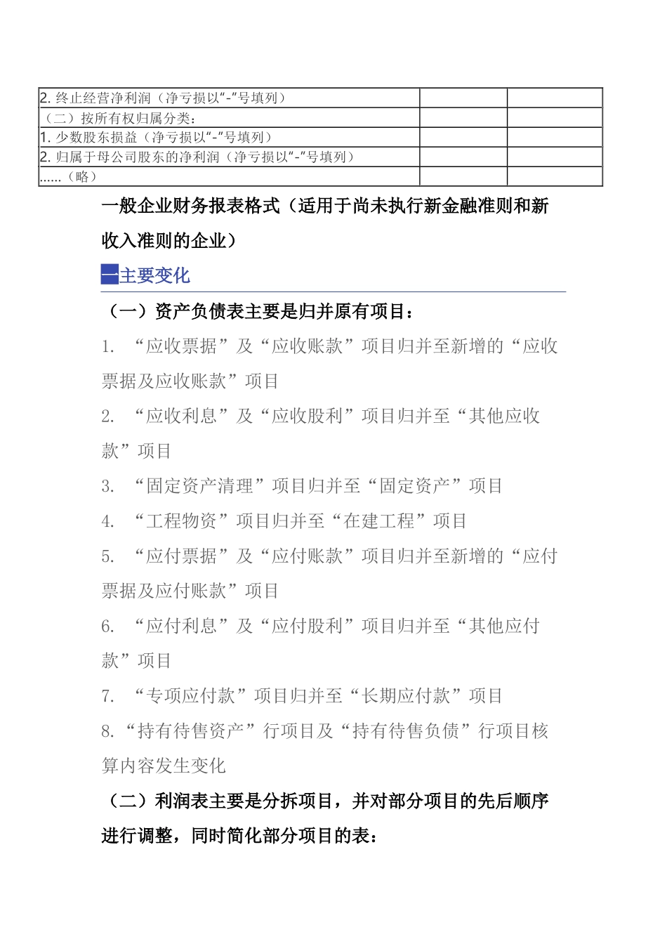 一般企业财务报表格式有关问题的解读_第3页