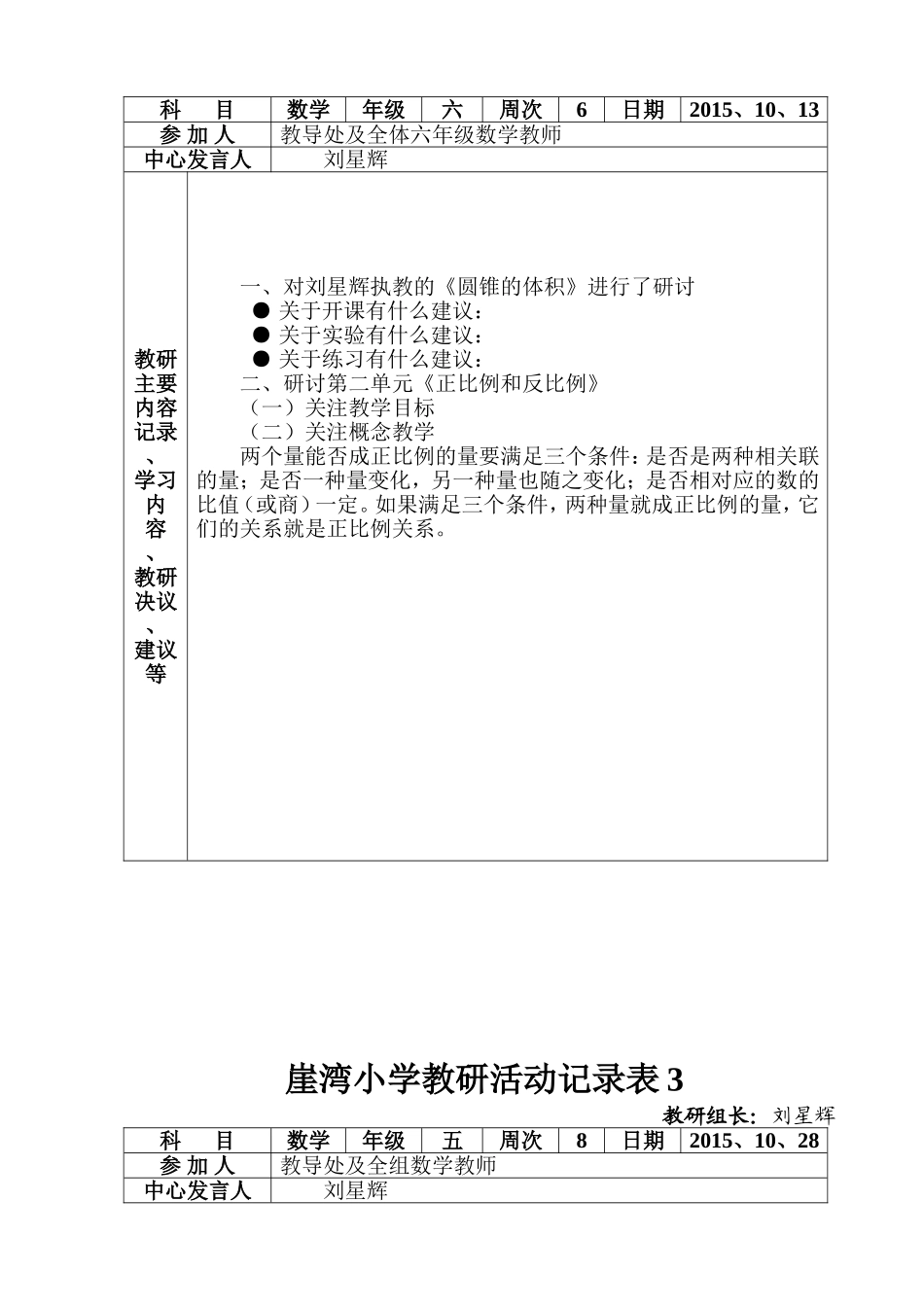 小学教研活动记录表_第3页