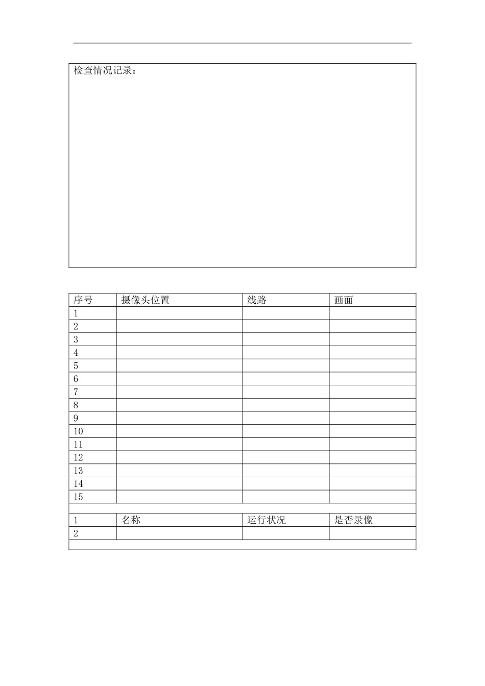 消防设备定期检查记录表_第3页