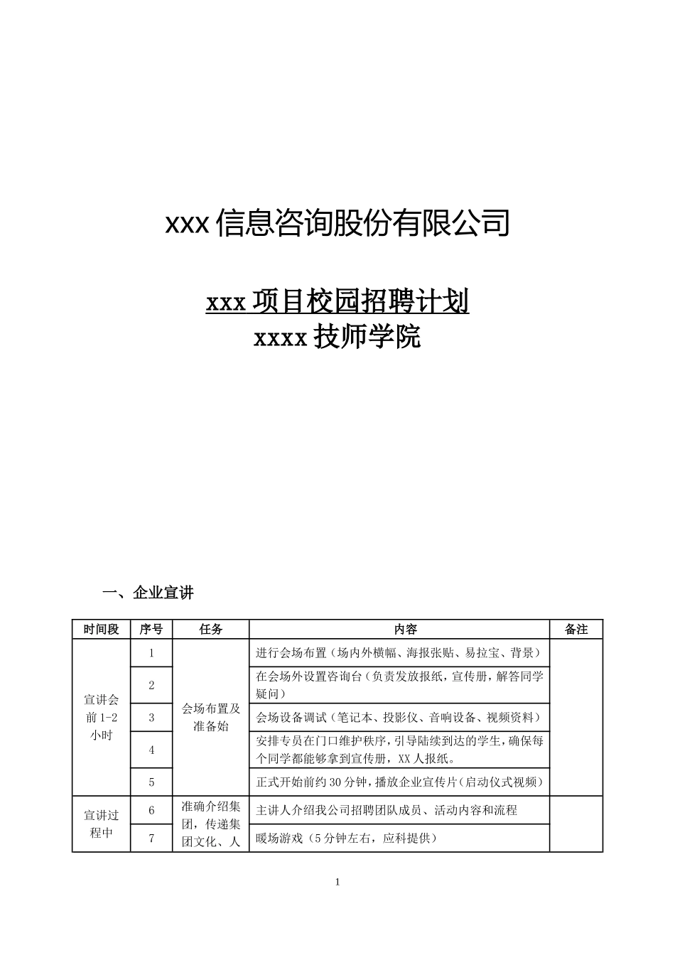 校园招聘流程及方案_第1页