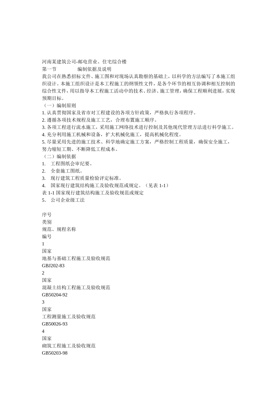 住宅工程施工组织设计方案(鲁班奖)_第1页