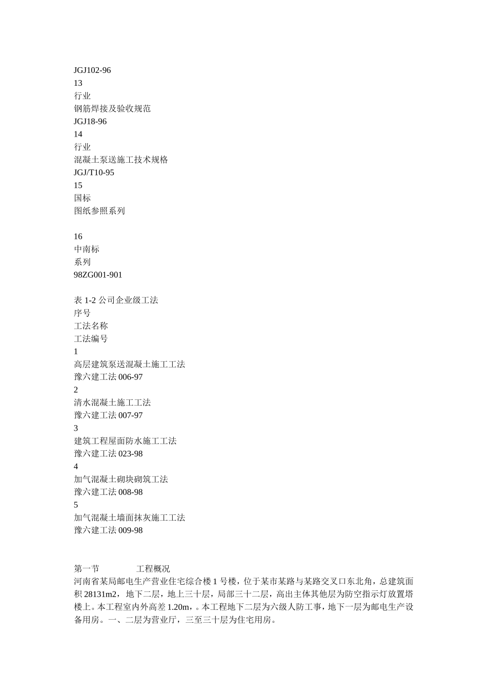 住宅工程施工组织设计方案(鲁班奖)_第3页