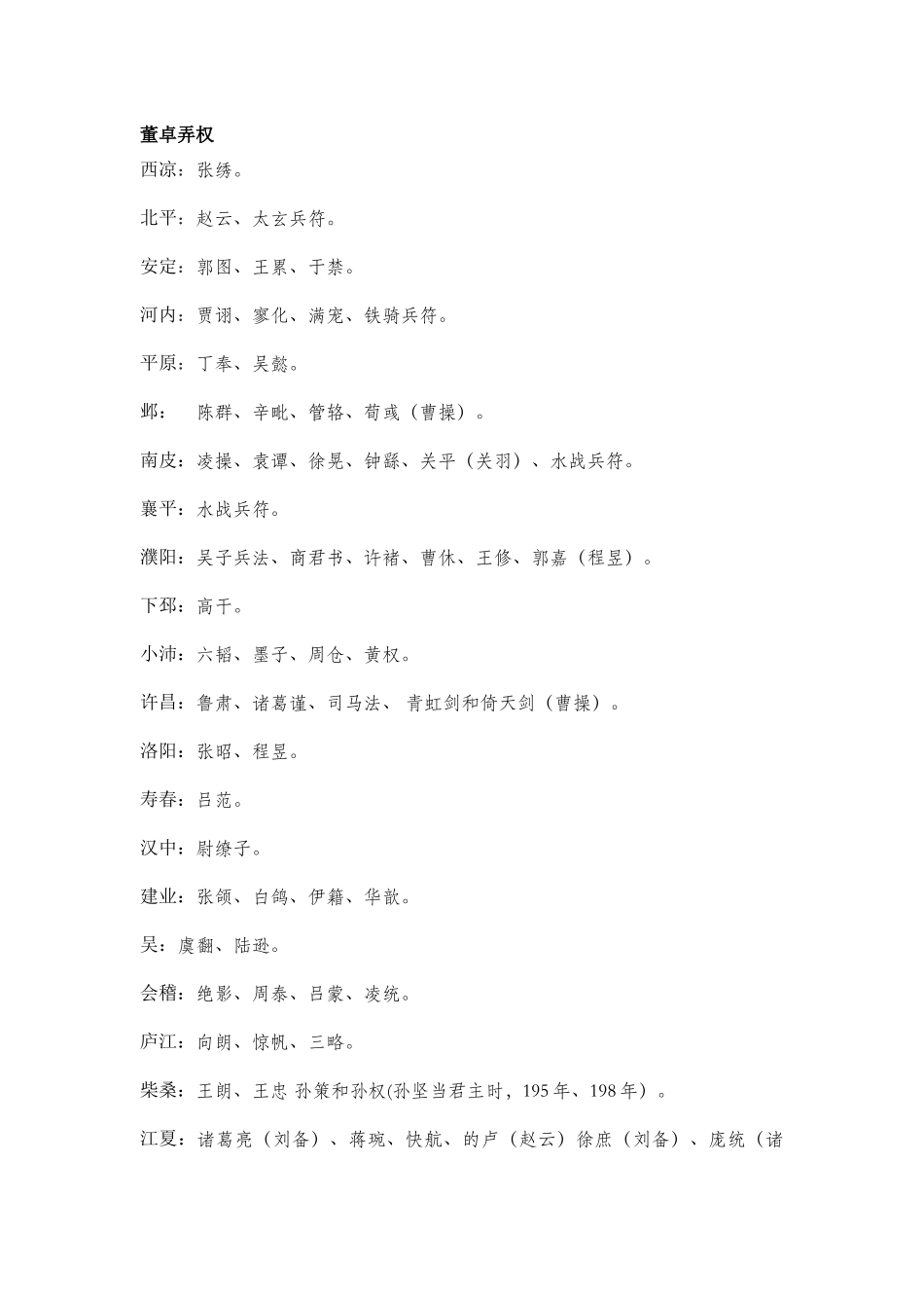 最全三国霸业搜物表(吐血整理全验证绝对全)_第1页