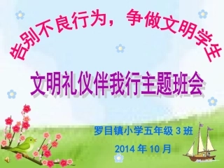 小学生文明礼仪班会课(1)
