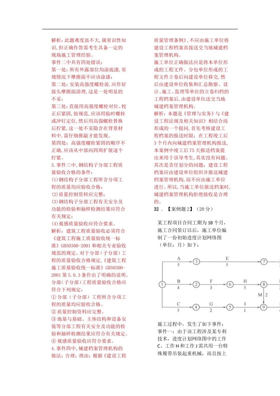 一级建造师经典案例30道-绝对包含所有重点_第2页