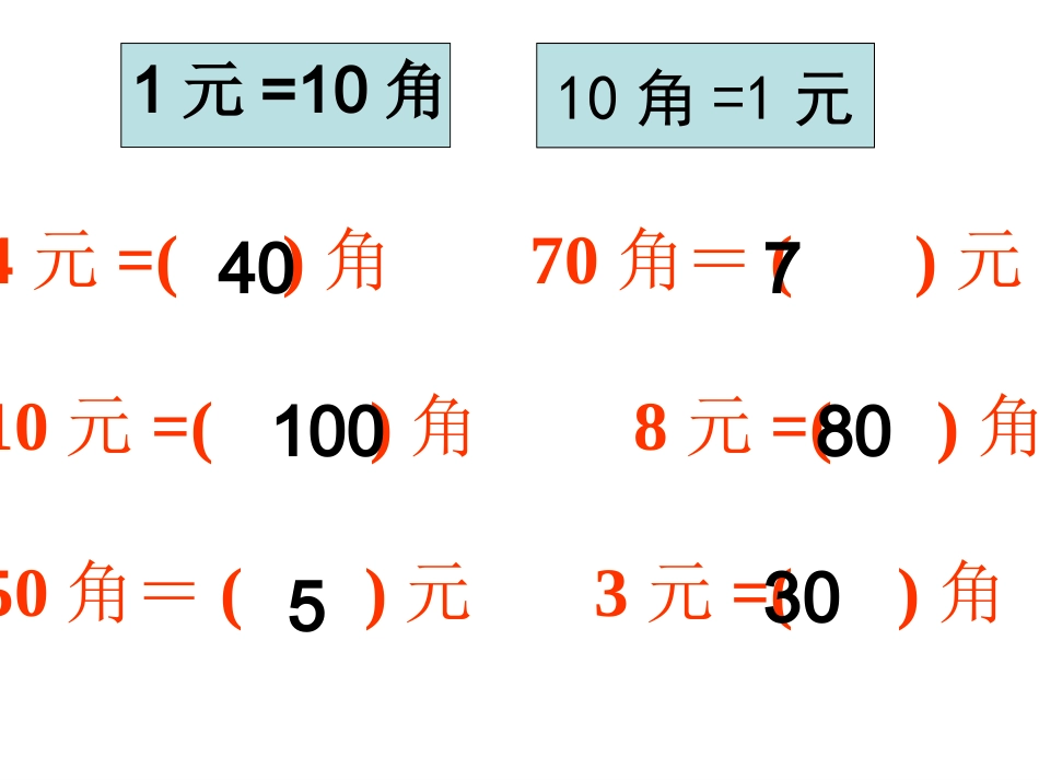 认识人民币练习课_第3页