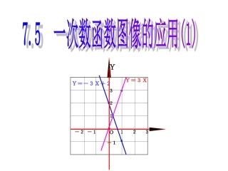 一次函数图象的应用