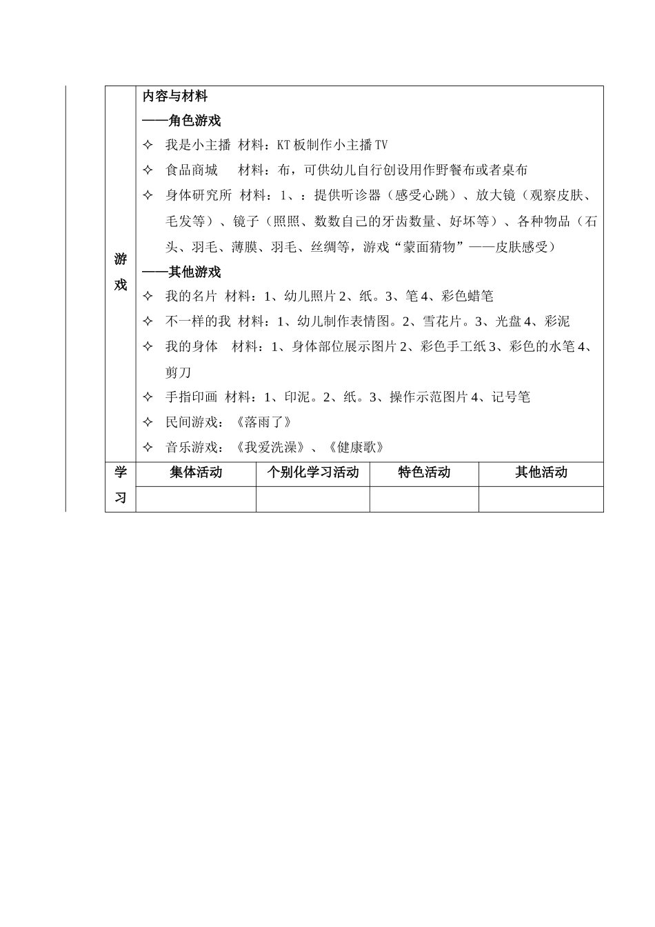 幼儿园-主题计划-大班《我自己》_第3页