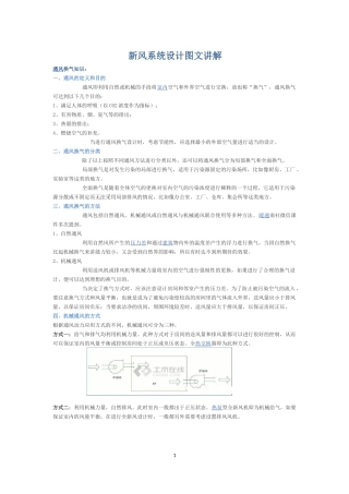 新风系统设计思路