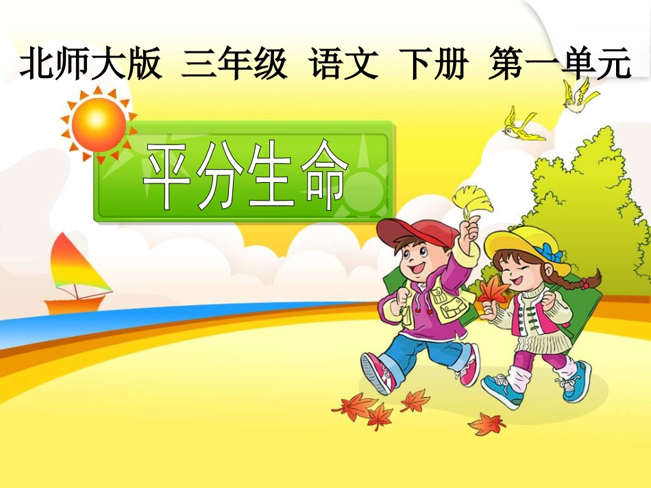 平分生命课件_第1页