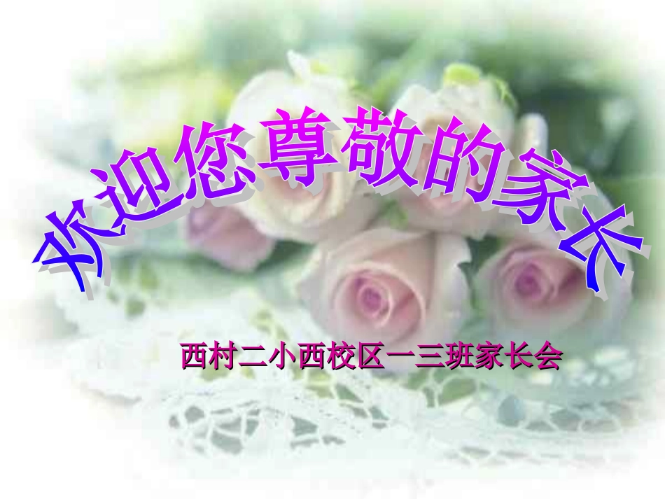 一三班家长会发言稿PPT_第1页