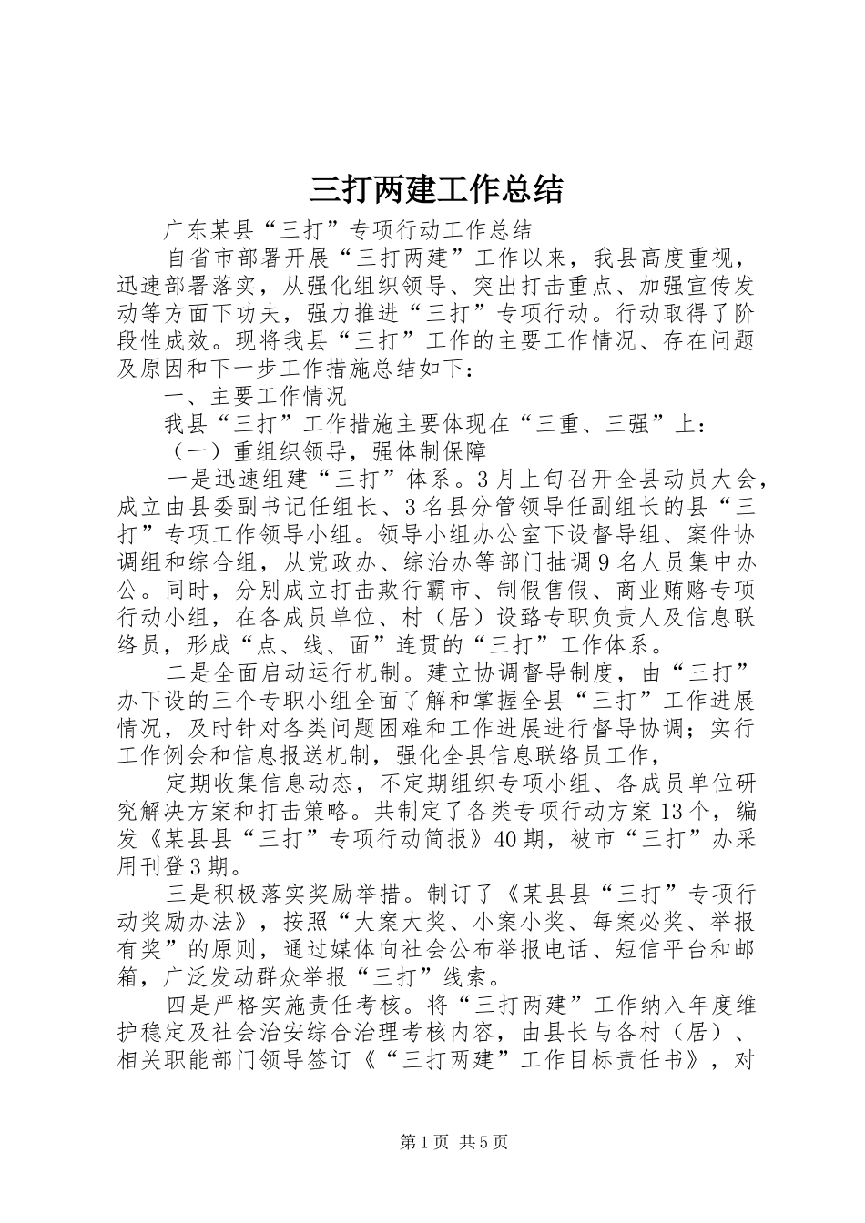 三打两建工作总结_第1页