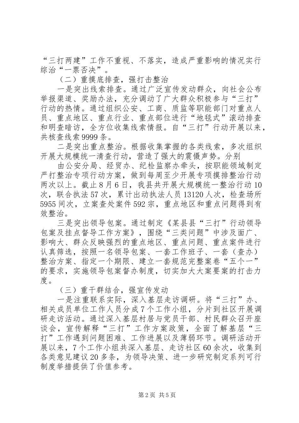 三打两建工作总结_第2页