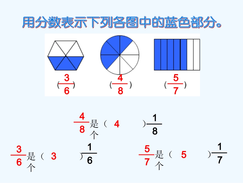 三年级数学上册 分数的简单计算课件 人教新课标版_第2页